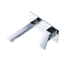 Load image into Gallery viewer, mono basin taps Wall Mounted Tap Waterfall Basin Sink Mixer Tap Bathroom Basin Tap Chrome Finish Single Lever Hot Cold Tap