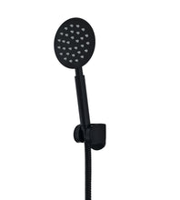 Load image into Gallery viewer, Round Black Matte Shower Hand Round Black Matt Finish Handset 1.2m Shower Hose Handset Holder For Bath Tap