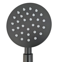 Load image into Gallery viewer, Rainfall Shower Hand Round Black Matt Finish Handset Handset For Bath Mixer Tap Or Shower Black Matte