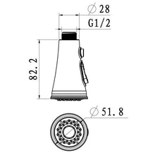 Load image into Gallery viewer, pull out mixer tap Kitchen Tap Chrome Finish 360° Faucet Pull Out Sprayer 1 Handle Mixer