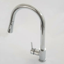 Load image into Gallery viewer, pull out kitchen mixer tap Kitchen Tap Chrome Finish 360° Swivel Kitchen Sink Faucet Pull Out Sprayer