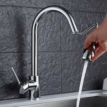 Load image into Gallery viewer, Kitchen Tap Pull Out Kitchen Tap Chrome Finish Pull Out Tap Sink Taps Pull Down Mixer Tap 360 Swivel Spout Single Lever
