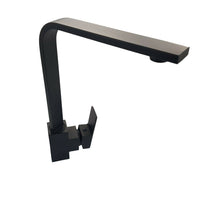 Load image into Gallery viewer, kitchen tap black Mixer Tap Square Mono Brass Faucet Kitchen Tap Black Finish Square Neck Sink Taps lever