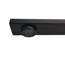 Load image into Gallery viewer, black kitchen taps for sale Mixer Tap Square Mono Brass Faucet Kitchen Tap Black Finish Square Neck Sink Taps lever