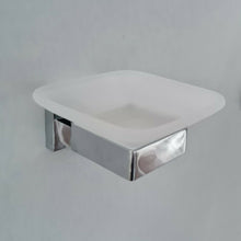 Load image into Gallery viewer, soap holder for shower Modern Bathroom Soap Holder Glass Soap Chrome Dish & Holder Wall Mounted Accessory