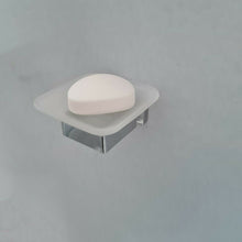 Load image into Gallery viewer, soap holder for bathroom Modern Bathroom Soap Holder Glass Soap Chrome Dish & Holder Wall Mounted Accessory