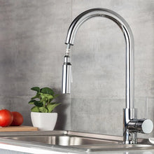 Load image into Gallery viewer, kitchen tap pull out Kitchen Tap Chrome Finish Swivel Kitchen Faucet Pull Out Sprayer Mixer Tap
