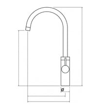 Load image into Gallery viewer, Kitchen Mixer Modern Tap Chrome Finish Kitchen Mixer Modern Tap Chrome Finish