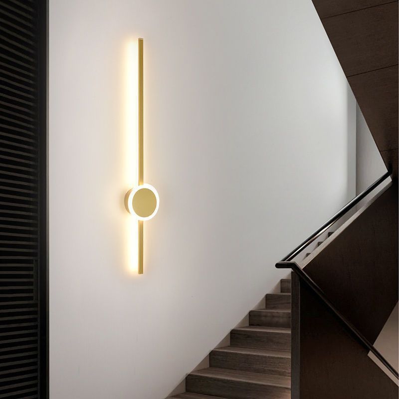 15W Modern Large Size Bedside Fancy Wall Light Scone Gold/Black