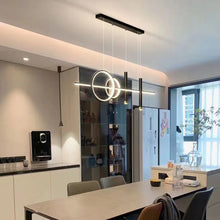 Load image into Gallery viewer, Linear Pendant Light LED Black/Gold Modern Lighting Kitchen Island Linear
