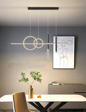 Load image into Gallery viewer, Linear Pendant Light LED Black/Gold Modern Lighting Kitchen Island Linear
