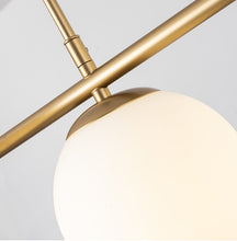 Load image into Gallery viewer, Glass Chandelier E27 Gold and Matte White 6/8 Lights

