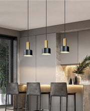 Load image into Gallery viewer, Black 3-Light Pendant Light Fixtures E27 Base
