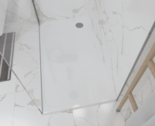 Load image into Gallery viewer, Walk In Screen Panel 700/760mm Wet Room Shower Enclosure Glass With Shower Tray
