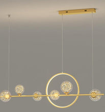 Load image into Gallery viewer, Gold Chandeliers Small Ceiling Light Modern Pendant Lights LED 66W Home Indoor Lighting Decor 100cm
