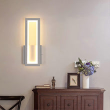 Load image into Gallery viewer, Wall Light Modern Iron Wall Sconce Wall Mounted Light 17W Bedside Lamp Rectangle Black/White
