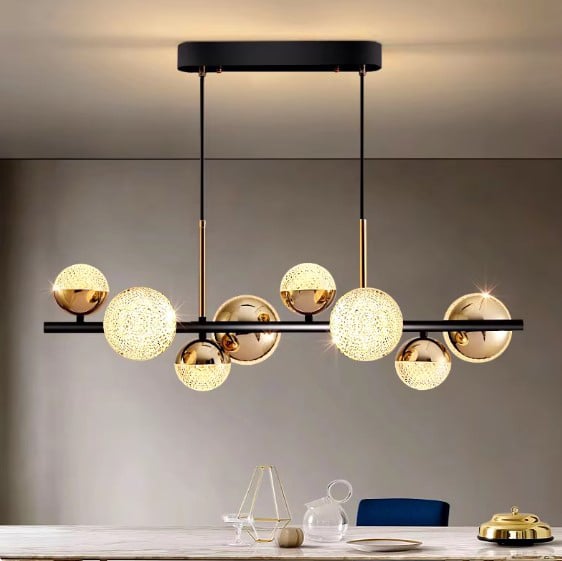 Modern Pendant Lights With Lampshades Black Base Hanging Dinning Lamp Bedroom LED