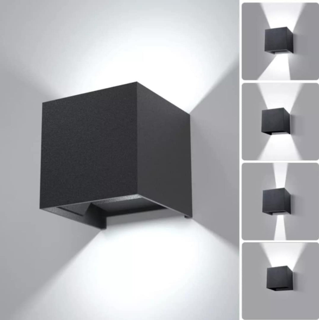 LED Wall Light Anthracite Aluminium Modern IP65 Waterproof Outdoor/Indoor Cool White