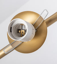 Load image into Gallery viewer, Glass Chandelier E27 Gold and Matte White 6/8 Lights
