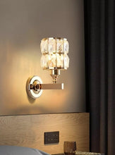 Load image into Gallery viewer, Wall Lamp LED Crystal Pink Gold Wall Sconces Lights Indoor
