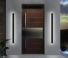 Load image into Gallery viewer, Wall Lights Indoor/Outdoor LED Wall Sconce Long Strips Lights Black Up Down 60/80/100cm White/Warm Light Watertight
