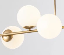 Load image into Gallery viewer, Glass Chandelier E27 Gold and Matte White 6/8 Lights
