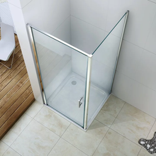 Load image into Gallery viewer, Shower Enclosure Clear Glass Pivot Shower Door 900x1000mm
