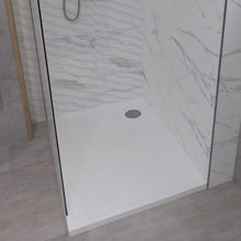 Load image into Gallery viewer, Walk In Screen Panel 700/760mm Wet Room Shower Enclosure Glass With Shower Tray
