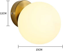 Load image into Gallery viewer, Modern Wall Light Gold/Black Wall Lamp Indoor Ball Lamp Shade GU10
