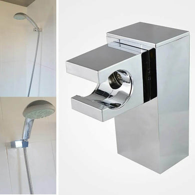 Bracket Shower Rail Holder Chrome Finish Plastic Material Accessory