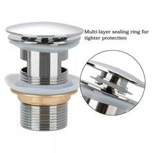 Load image into Gallery viewer, Wastes Chrome Slotted Flip Top Basin
