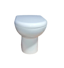 Load image into Gallery viewer, Sonoma Oak WC Unit Back to Wall Ceramic Round Toilet Pan Soft Close Seat &amp; Cistern
