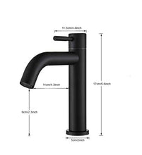 Load image into Gallery viewer, Bathroom Black Basin Mixer Tap
