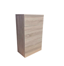 Load image into Gallery viewer, Sonoma Oak WC Unit Back to Wall Ceramic Oval Toilet Pan Soft Close Seat &amp; Cistern
