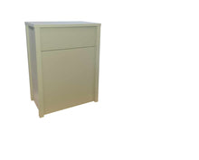 Load image into Gallery viewer, Off White Back to Wall Unit White Square Toilet Pan Soft Close Seat and Cistern
