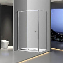 Load image into Gallery viewer, Shower Enclosure Clear Glass Sliding Shower Door 1000x760mm
