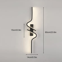 Load image into Gallery viewer, Wall Lights Minimalist Long Strip Wall Sconce LED Linear Wall Lamp Black 60/100cm

