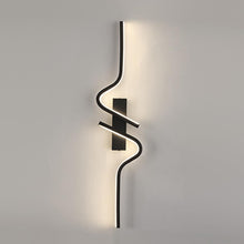 Load image into Gallery viewer, Wall Lights Minimalist Long Strip Wall Sconce LED Linear Wall Lamp Black 60/100cm

