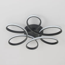 Load image into Gallery viewer, Modern Ceiling Light LED Semi Flush Mount Ceiling Fixture Black 43/74cm 3 Color Lights
