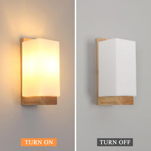 Load image into Gallery viewer, Wooden Wall Lights Indoor E27 Modern Minimalist Design Wall Lamp
