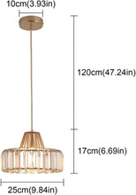 Load image into Gallery viewer, Nordic Crystal Pendant Lamp Black/Gold Glass Pendant Light Mini Modern Luxury E26
