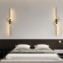 Load image into Gallery viewer, Wall Lights Minimalist Long Strip Wall Sconce LED Linear Wall Lamp Black 60/100cm
