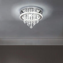 Load image into Gallery viewer, Ceiling Light Silver Modern Crystal Flush Mount Cool White/Warm White LED 30 x 22 cm
