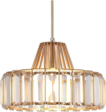 Load image into Gallery viewer, Nordic Crystal Pendant Lamp Black/Gold Glass Pendant Light Mini Modern Luxury E26
