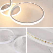 Load image into Gallery viewer, Ceiling Light White/Gold Round 42W Modern LED Ceiling Light Warm White
