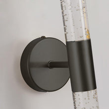 Load image into Gallery viewer, LED Wall Sconce Crystal with Bubble Glass Wall Lamps Modern Indoor Crystal Black/Gold Warm White
