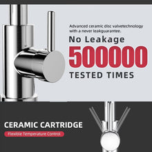 Load image into Gallery viewer, Kitchen Tap Brushed Nickel Sink Faucet Single Handle Single Hole Pull Down Mixer Tap
