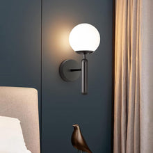 Load image into Gallery viewer, LED Wall Light Indoor Modern E27 Wall Sconce with Globe Glass Ball Black/Gold
