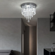 Load image into Gallery viewer, Modern LED Crystal Ceiling Lights Pendant Chandelier Lamp Cool White 28x25cm
