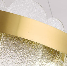 Load image into Gallery viewer, Oval Crystal Chandelier Lighting Ceiling Light Led Modern Gold/Smoky Gray 80 cm

